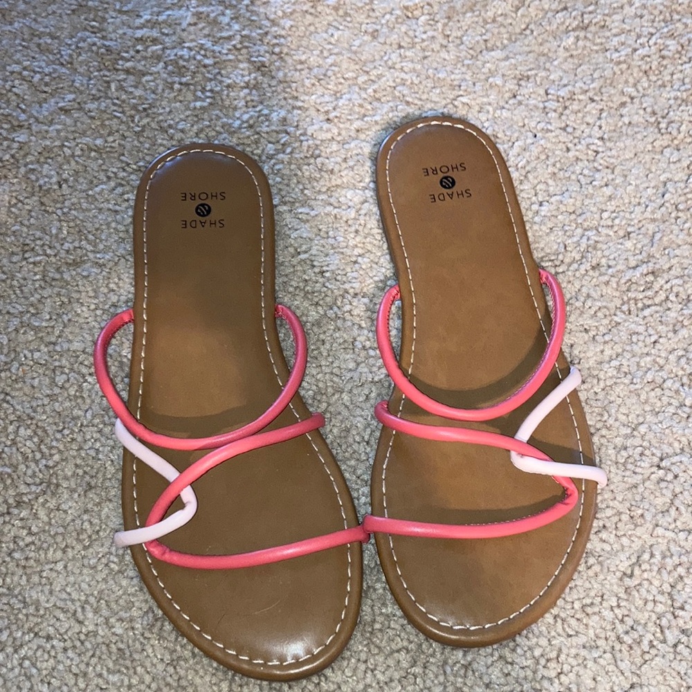 NWOT Shade & Shore Pink Sandals